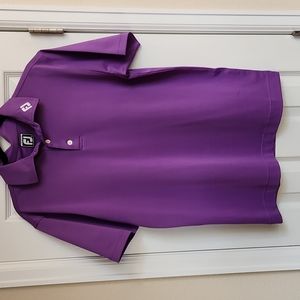 Footjoy Athletic Fit Golf Shirt Medium. Rare embroidered FJ logo on collar.